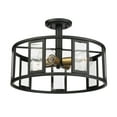 thumbnail image 3 of Nuvo Lighting Payne 4 Light Semi-Flush - Midnight Bronze, 3 of 7