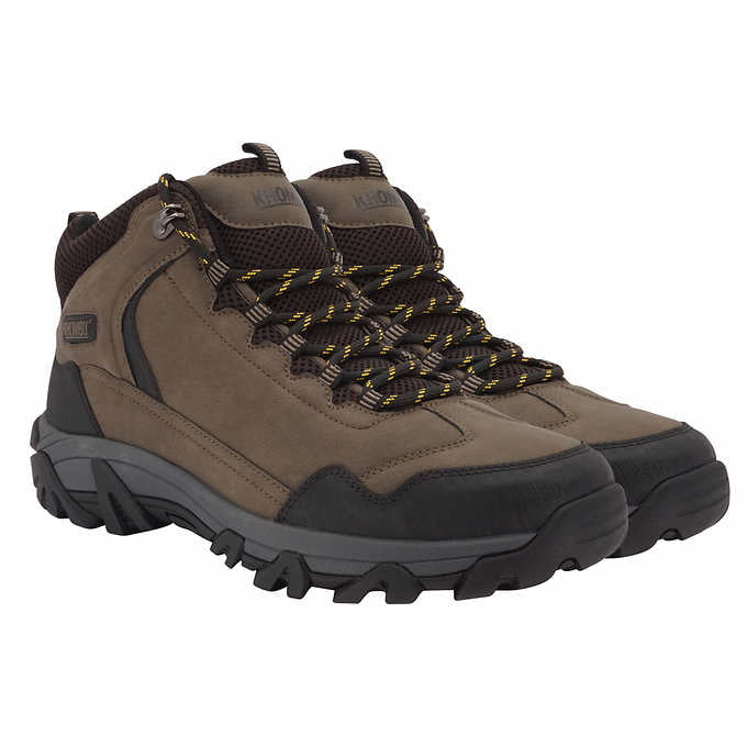 Men Khombu Leather Waterproof Hiking Walking Outdoor Boots All Season UK 8 BLACK 