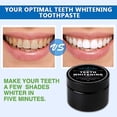 thumbnail image 4 of 2pcs Teeth Whitening Activated Charcoal Toothpaste Teeth Whitening Powder with Bamboo Toothbrushes, 60g / 2.11oz Coconut Charcoal Powder Teeth Whitener, 4 of 7