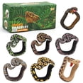 thumbnail image 3 of Pulsera de juguete para niños con 7 formas de serpiente de simulación pintadas a mano, divertidas decoraciones para usar con pitón, 3 of 6