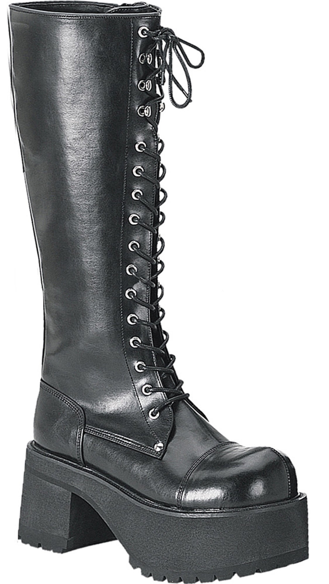 SummitFashions 3 1/2 Inch MENS SIZING Platform Knee Boots Punk Gothic