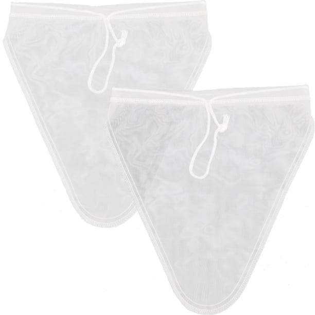 2pcs bolsas de malla de nylon bolsina de filtro de leche de soja bolsas de filtro de jugo de nueces
