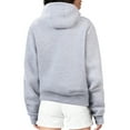 thumbnail image 2 of Women's G-III 4Her by Carl Banks Heather Gray Boston Bruins Flower Logo Pullover Hoodie, 2 of 2