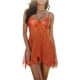 thumbnail image 1 of Gibobby Conjunto ropa interior mujer Conjunto de lencería de Encaje para Mujer con Cinturones de Liguero, Sujetador y Bragas, sostén y Tanga(Naranja, M), 1 of 4