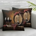 thumbnail image 3 of Orinice Wine Grapes Graphic Decorative Cushion Throw Pillow Cover for Home and Sofa, Printed on Both Sides, Year-Round Pillowcase 1PC 18x18in, 3 of 5