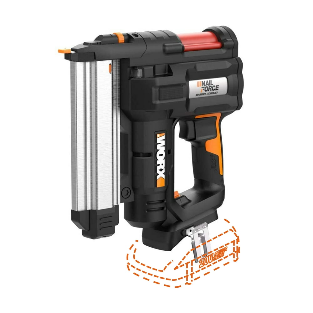 Worx WX840L.9 20v PowerShare 18 gauge Nail / Staple Gun * NailForce
