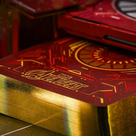 Iron Man: Civil War Mk 46 Playing Cards (Gold Gilded - Paper) by Card Mafia