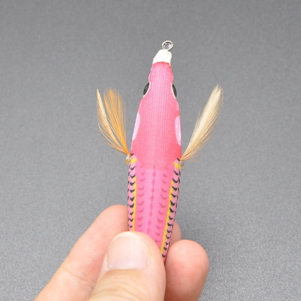 10cm/10g anzuelo cebo cebos artificiales luminosos para pesca en el mar (rosa)