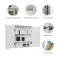 thumbnail image 3 of Modern Bathroom Wall Cabinet with Adjustable Shelf, Full Sized Wall Mounted Cabinets, Wooden Storage Over Sink Toilet, Utility Medicine Cabinet for Laundry Room, Kitchen, 3 of 5