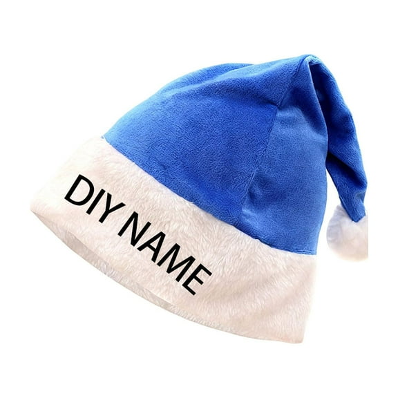 HNMKIU Christmas DIY Embroidered Knitted Christmas Hat for Men and Women Blue，One Size