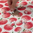 thumbnail image 4 of Ambesonne Fruits Jigsaw Puzzle Durable Cardboard, Watercolor Art Harvest, 1000 pcs, Dark Coral Green White, 4 of 5