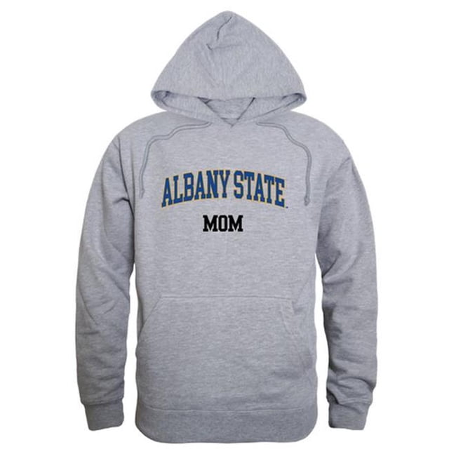 W Republic 565-260-HGY-04 Chandail à Capuchon pour Femmes Albany State Golden Rams Mom, Gris Chiné - Extra Large