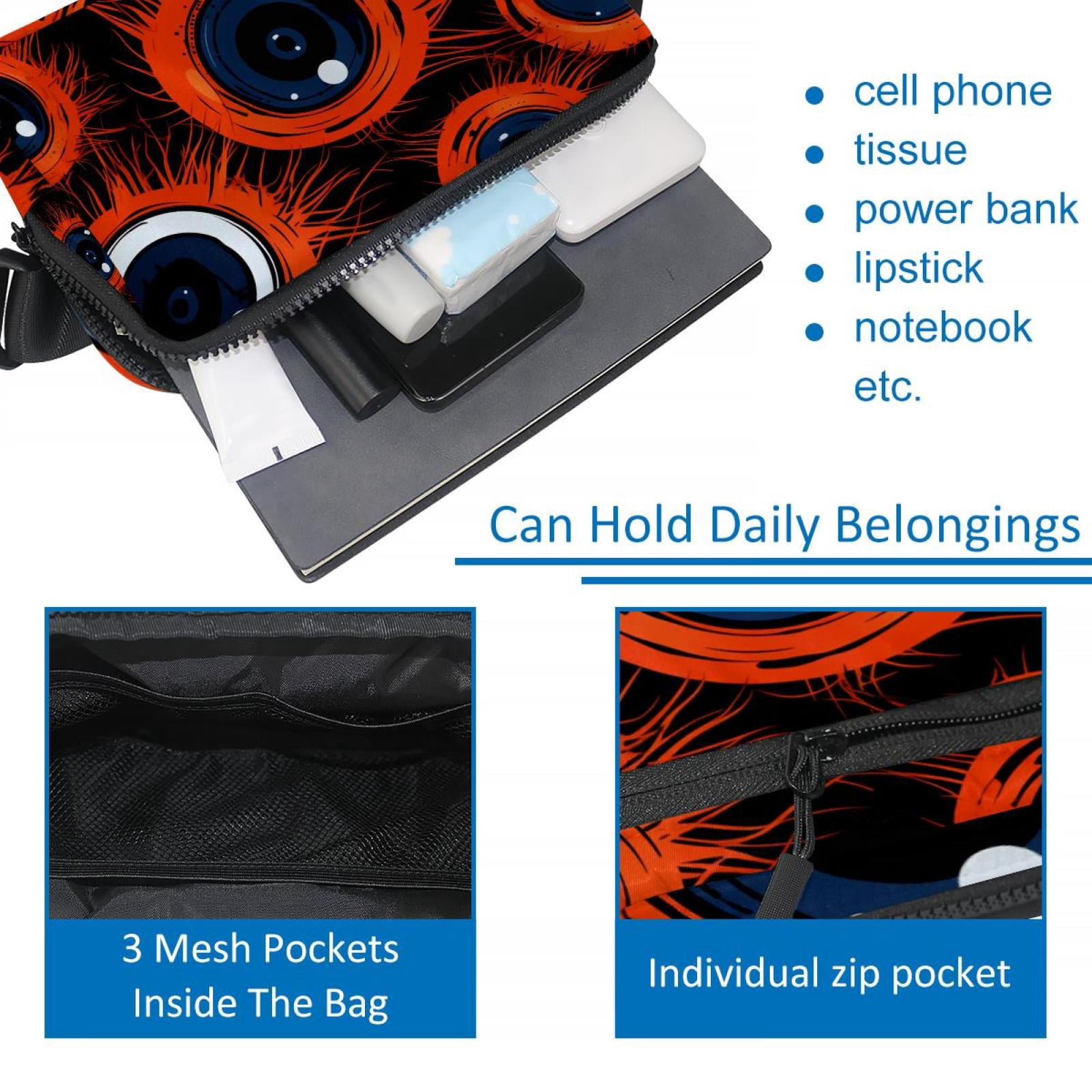 Halloween eyeballs Lightweight Adjustable Belt Bag with Extension Strap - Unisex Running Waist Bag
