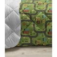 thumbnail image 3 of Crabs Down Alternative Comforter, Playful Sea Animals on a Sandy Beach with Shells Design Fauna, Microfiber Quilt for All Season, 5 Sizes, Pale Brown Orange, by Ambesonne, 3 of 3