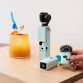 thumbnail image 4 of DJI Pocket 3 Silicone Protection Kit: Blue Camera Body Cover, Lens Guard, Screen Protector, 1/4 Threaded Handle Sleeve, Battery Handle Case, Microphone Shield & Anti-Loss Strap – Complete Gimbal, 4 of 6