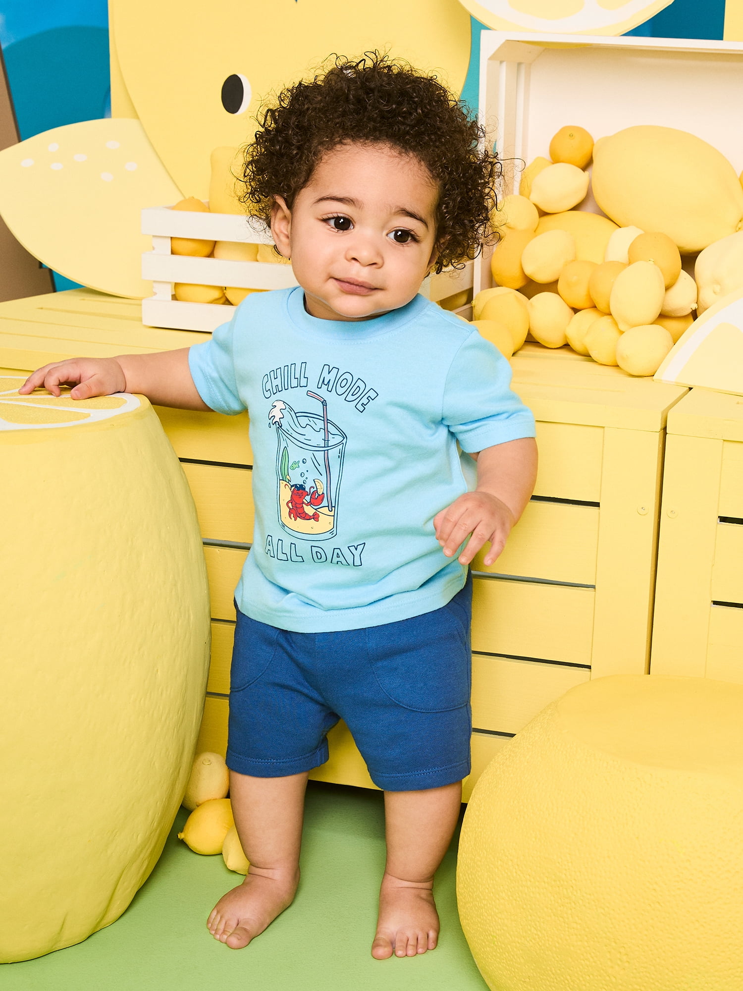 Garanimals Newborn, Baby & Toddler Boy Cotton Short-Sleeve Graphic T-Shirts, 3-Pack, Sizes 0-6T
