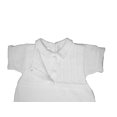 thumbnail image 3 of Christening Day Boys Short Sleeve Soft White Cotton Knit Romper with Vest, 3 of 3