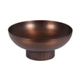 thumbnail image 4 of Kate and Laurel Rooks Ribbed Decorative Metal Bowl, 12 Inch Diameter, Bronze, Vintage Raised Fruit Bowl for Kitchen Counter or Use as a Key Bowl for an Entryway Table, 4 of 8
