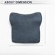 thumbnail image 5 of Almohada para reposacabezas de automóvil Unique Bargains Almohada ergonómica de soporte para el cuello Cachemira, Espuma de Memoria Azul Oscuro, 5 of 7