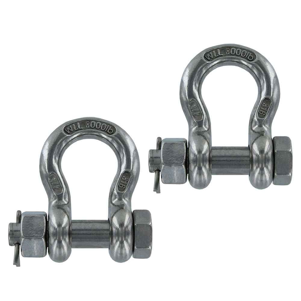 Smart Marine 316 Stainless Steel Anchor Shackle Choose Size and Quantity 