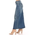 thumbnail image 4 of Fashion2Love Women's Juniors / Plus Size Long A-Line Stretch Denim Maxi Skirt, 4 of 6