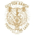 thumbnail image 2 of Junior's Yellowstone Protect The Land Angry Wolf Dutton Ranch  Graphic T-Shirt, 2 of 3