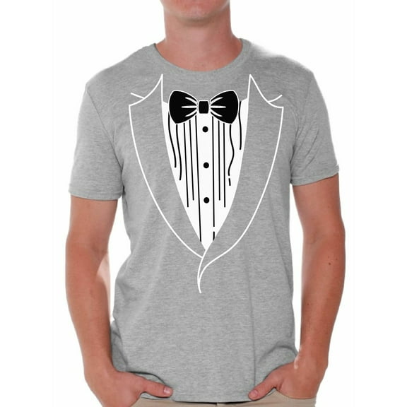 Tuxedo Shirts for Men - Graphic Tees - Funny Classic Groom Tshirt