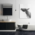 thumbnail image 4 of Stupell Industries Modern Donkey Bathroom Splash Canvas Art, 36 x 48, by Annalisa Latella, 4 of 8