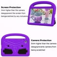 thumbnail image 3 of Portable Heavy Duty Kids Case for Samsung Galaxy Tab A9 8.7" 2023, EVA Shockproof Armor Military Grade Lens Protection Case with Kids Friendly Handle Foldable Stand Bracket Case, Purple, 3 of 10