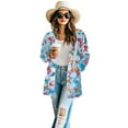 thumbnail image 2 of SCRAWLGOD Butterfly Womens Cardigan Sweater Jacket for Women Dressy Sweatshirt Size L Women's Long Sleeve Cardigan Washable Long Sweater Cardigan Women Daily Life, 2 of 7