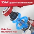 thumbnail image 2 of Cordless Vacuum Cleaner,Lightweight Stick Vacuum,6 in1 Self-Standing,Rechargeable Vacuum Cleaners for Pet Hair,Carpet,Hardwood Floor V80(Red), 2 of 8