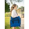 thumbnail image 6 of Stansport Tubular Frame Folding Stadium Seat with Arms - Blue/Tan, 6 of 10