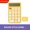 Yellow, variant on WSBDENLK Voice for office Use, Financial Portability, High Appearance, Cute Girl, Student In Ins Style Calculators for School Mini Desktop Calculator