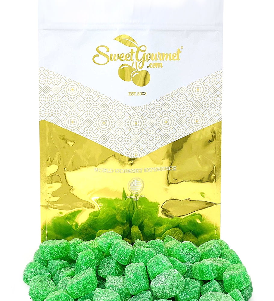 SweetGourmet Jelly Spearmint Leaves Slices Bulk Candy 5 Pounds