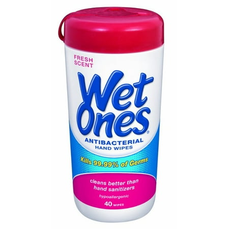 Wet Ones Antibacterial Moist Towelettes - 40 per
