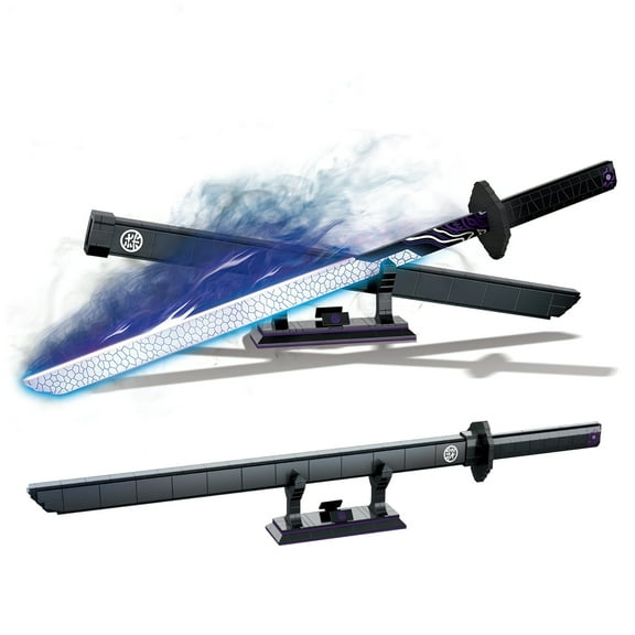 HI-Reeke Sword Building Block Set Anime Magic Blade Katana Building Kit Toy Gift for Kid Adult Black