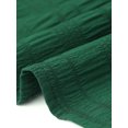 thumbnail image 6 of DARING DIVA Women's Plus Babydoll Tops Crewneck  Loose Fit Flowy Blouse 1X Dark Green, 6 of 6