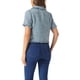 thumbnail image 3 of CAMISA DE TWEED PARA MUJER INSPIRADA CHIC CON TASSELES, LONGITUD CORTA, MANGA CORTA, TAMAÑO XL, AZUL, 3 of 6
