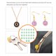 thumbnail image 5 of 26 piezas de abalorios con letras iniciales, colgante hecho a mano, abalorio de aleación de doble cara, pendiente artesanal DIY con accesorios Ropa, zapatos y accesorios Miscelánea Color verde claro Qarigey AP010311-03, 5 of 6
