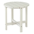 thumbnail image 5 of Zimtown HDPE Weather Resistant Plastic Outdoor Side Table, 18 in Indoor Coffee Table, White, 5 of 9