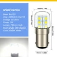 thumbnail image 2 of Ruiandsion LED Light Bulb BA15D Bright White 2W 6000K 85-265V for Table Lamp Kitchen Lighting Pendant Bathroom Light Ceiling Lamp (pack of 5), 2 of 8