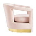 thumbnail image 4 of Modway Frolick Performance Velvet and Stainless Steel Armchair in Pink, 4 of 10