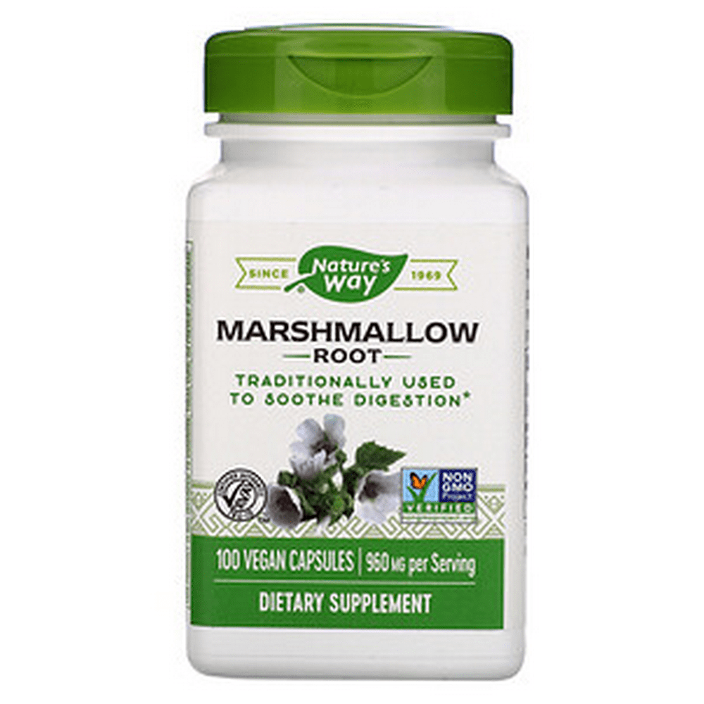 Nature's Way, Marshmallow Root, 960 mg, 100 Vegan Capsules Walmart
