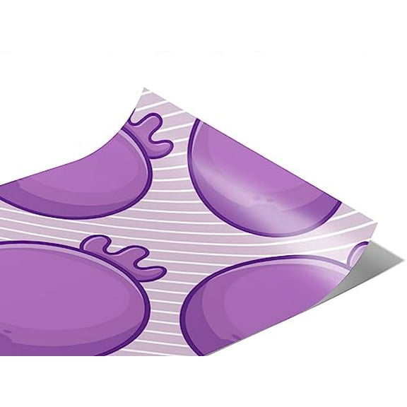 Rwraps Blueberry Biloxi Berry Gloss Vinyl Film Wrap 59in x 6in Vinyl Vehicle Car Film Sheet Roll