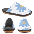 thumbnail image 4 of IAUYY Memory Foam House Slippers Suitable for Both Men and Women. Comfortable, Anti-Slip Plush Flat-Bottomed Slippers The Best Holiday Gift Blue Flower, 4 of 9