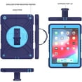 thumbnail image 6 of Dteck iPad 6th/5th Generation Case 9.7 Inch, Heavy Duty Protective Shockproof Case with 360 Rotating Stand/Handle/Shoulder Strap for iPad 6th/ 5th Gen,Navy Blue, 6 of 11