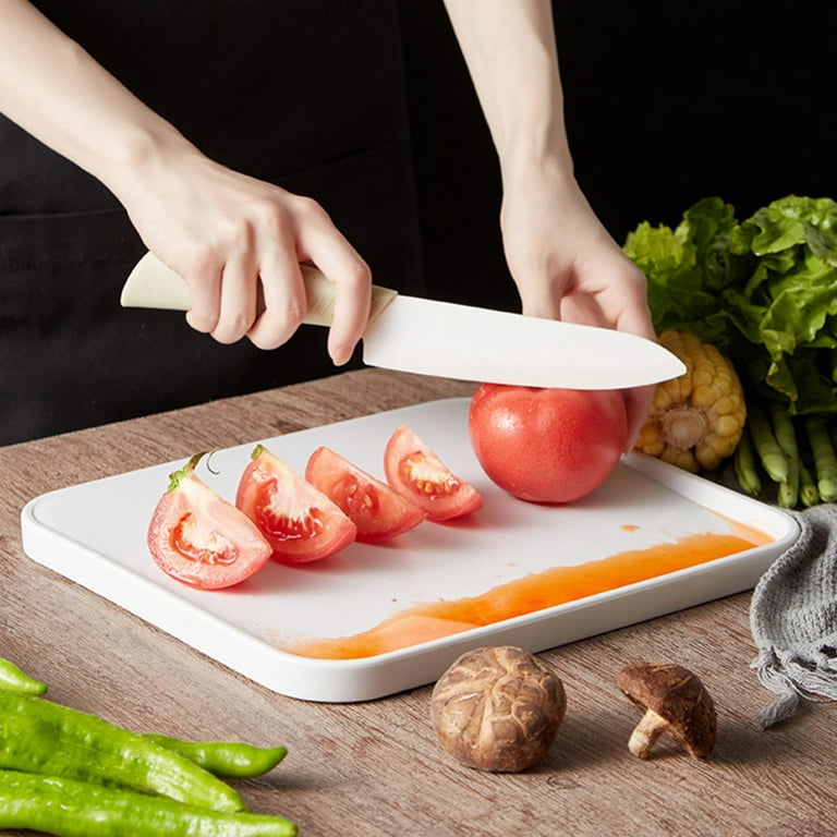 Wheat Straw Cutting Board Vegetable Meat Fruit Kitchen Cutting Board  Silicone With Anti-skid Hangable Chopping Board