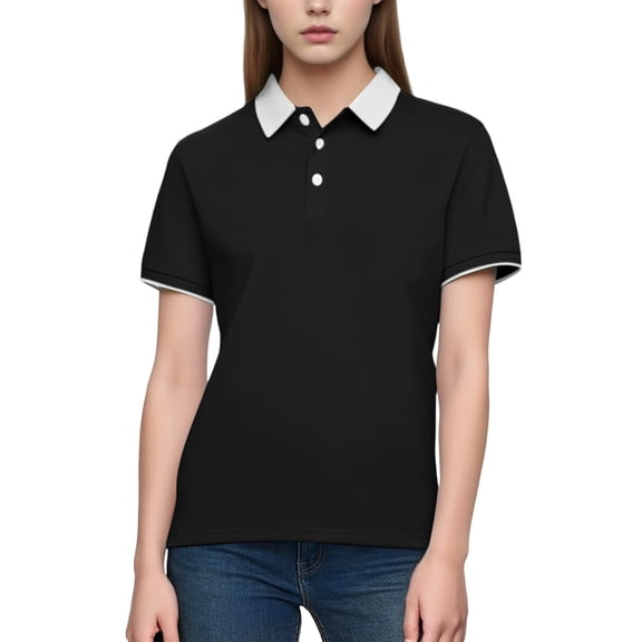 PFRNLF Polo Shirts for Women Classic Fit with Stretch and Organic Pique Cotton Golf Shirts