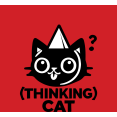 thumbnail image 2 of Thinking Cat Youth Red Crew Neck Short Sleeve Tee-XS, 2 of 4