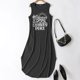 thumbnail image 3 of WILLBEST Faldas Para Mujer, Vestido Informal De Verano Para Playa, Vacaciones, Estampado, Holgado, Con Bolsillos, Cuello Redondo, Sin Mangas, Maxivestido, 3 of 3